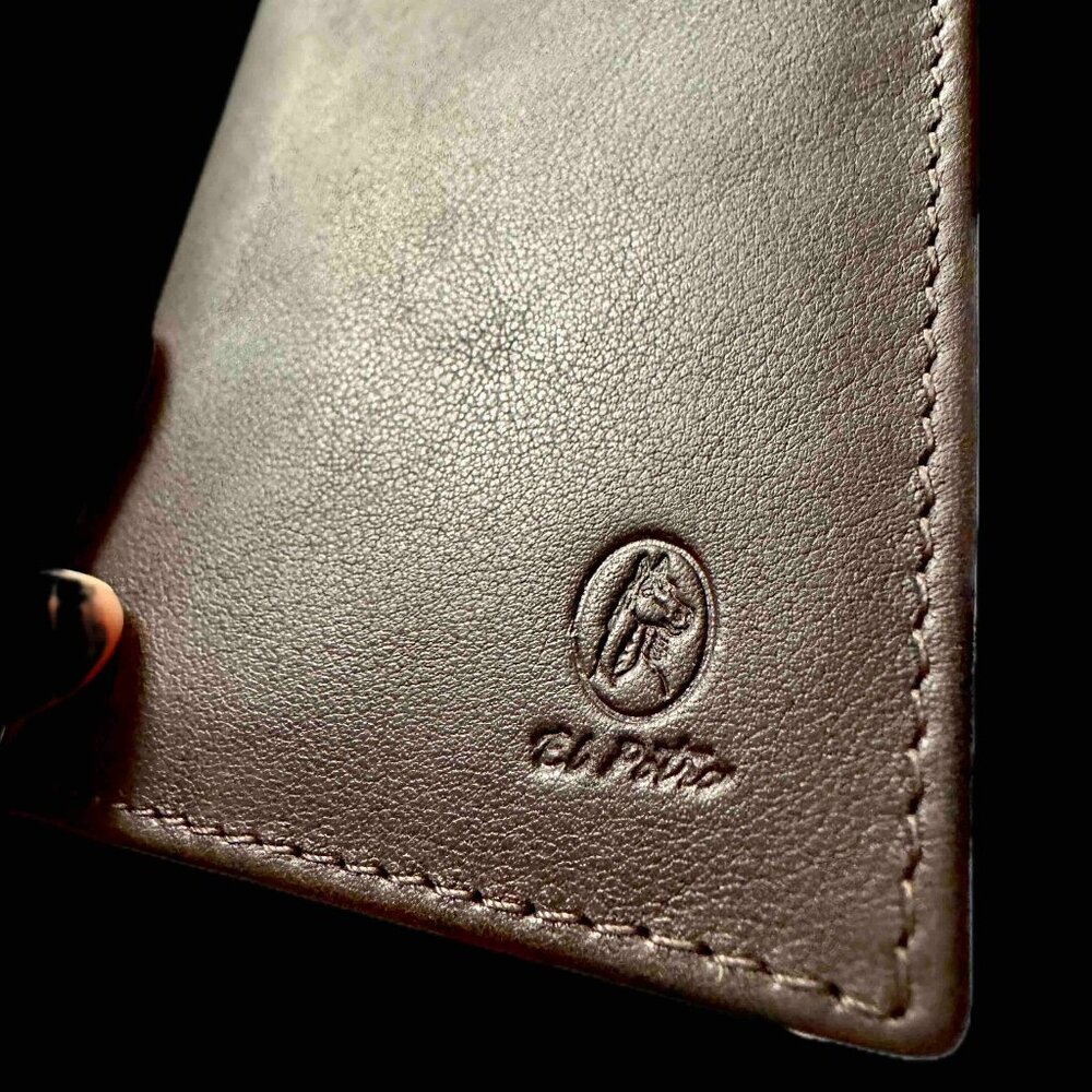 NWT EL Potro Leather Wallet in Box Espresso Brown Billfold Bifold Spain